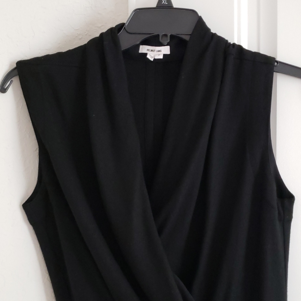Helmut Lang wool sleeveless top